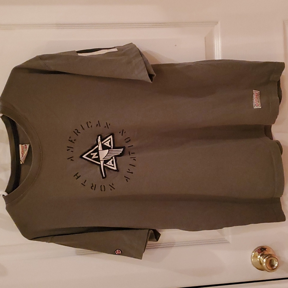 Men's Red Canoe National Heritage Brands Size XL North American Aviation T Shirt